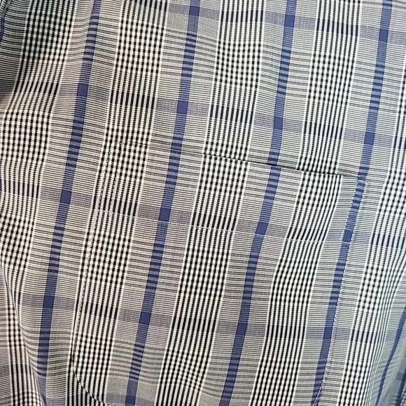 Peter Millar Long Sleeve Button Down Sport Shirt Blue Grey XXL - Picture 3 of 5
